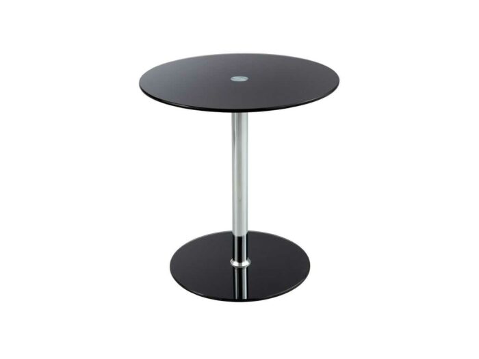 Safco Glass Accent Table - Black