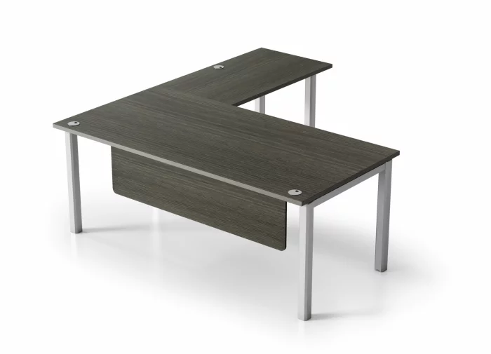 VL 6' x 6'6" Metal & Laminate L-Shape Desk