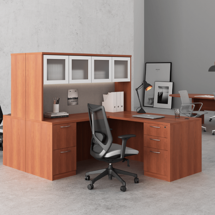 This is a picture of an OFW TL Series office desk setup.
