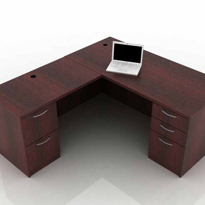 OFW TL L-Shape Desk with BBF & FF 30x66