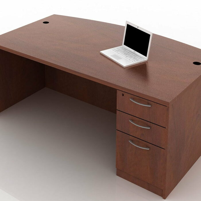 OFW TL Single Pedestal Desk with BBF 36x72
