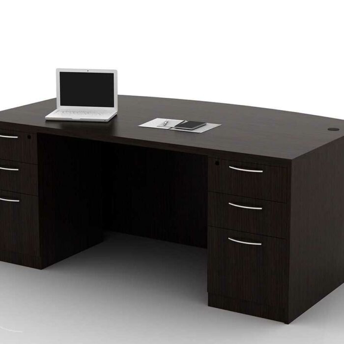 OFW TL Double Pedestal Desk with BBF 36x72