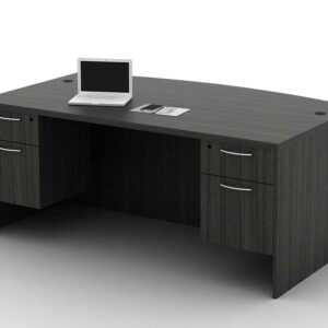 OFW TL Double Pedestal Desk with BF 36x72