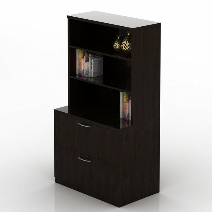 OFW TL 2 Drawer Lateral File with Open Hutch