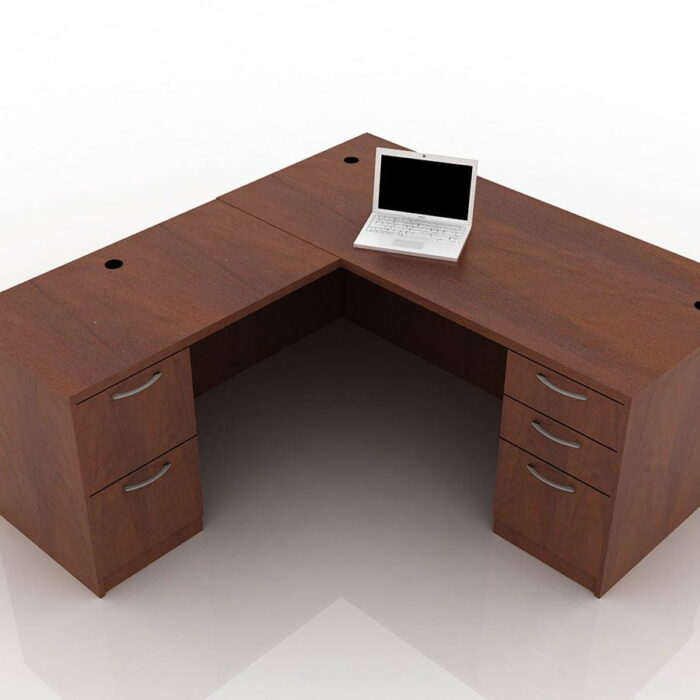 OFW TL L-Shape Desk with BBF & FF 30x66