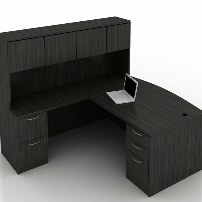 OFW TL L-Shape Desk with Hutch BBF & FF 36x72