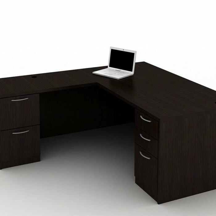 OFW TL L-Shape Rectangular Desk with BBF & FF 36x72