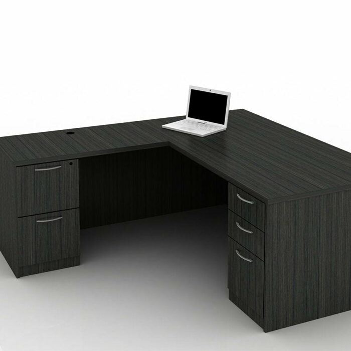OFW TL L-Shape Rectangular Desk with BBF & FF 36x72