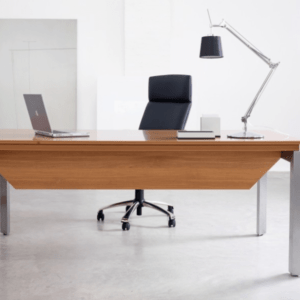 This is a picture of a Gautier Sliver - L-Shape Desk -Laminate Top.