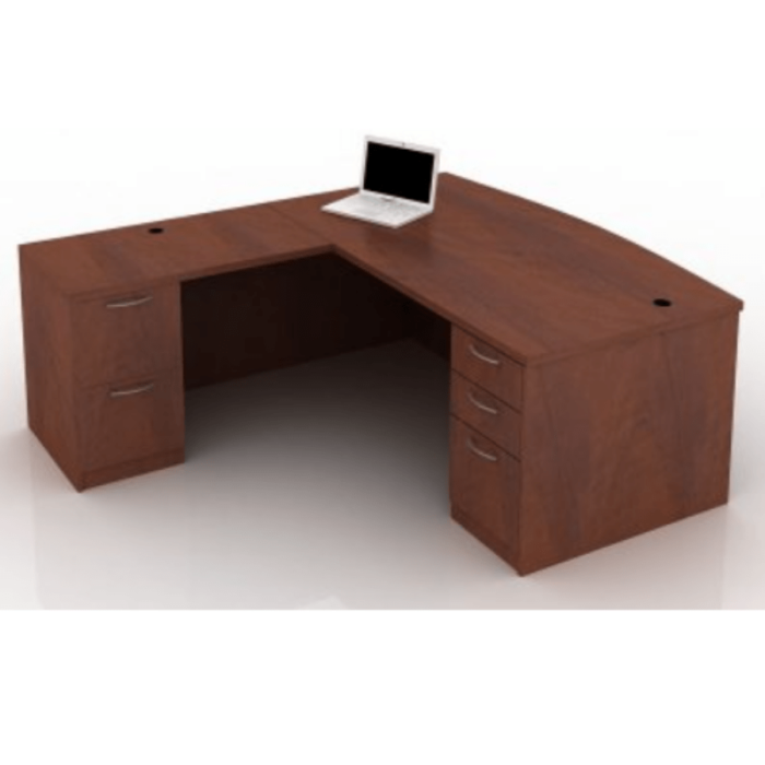 This is a picture of an OFW TL L-Shape Desk with BBF.