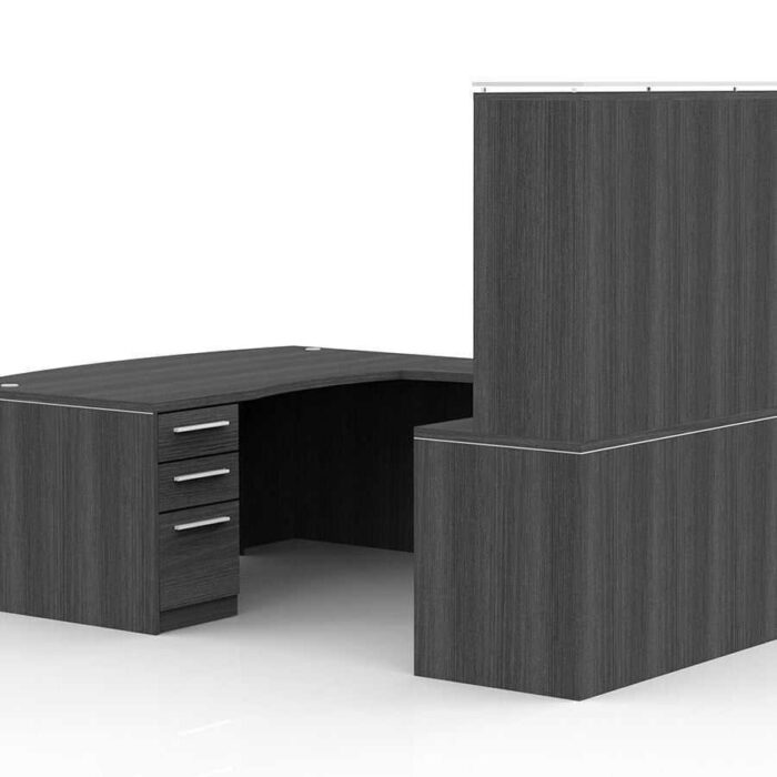 OFW VL U-Shape Desk with Hutch and Laminate Front