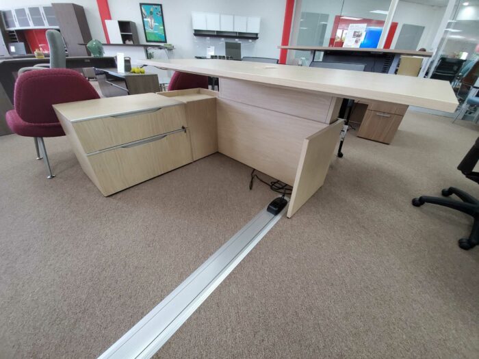 (SRM-D-0001) New Lacasse Nex Height Adjustable Desk & Storage