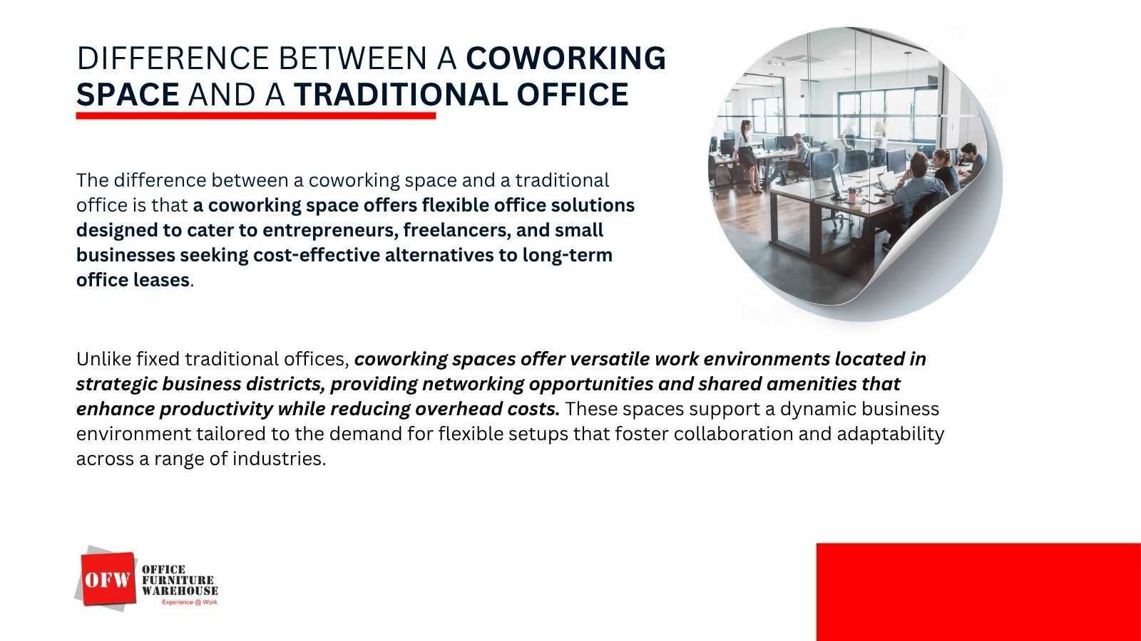 Difference Between A Coworking Space And A Traditional Office