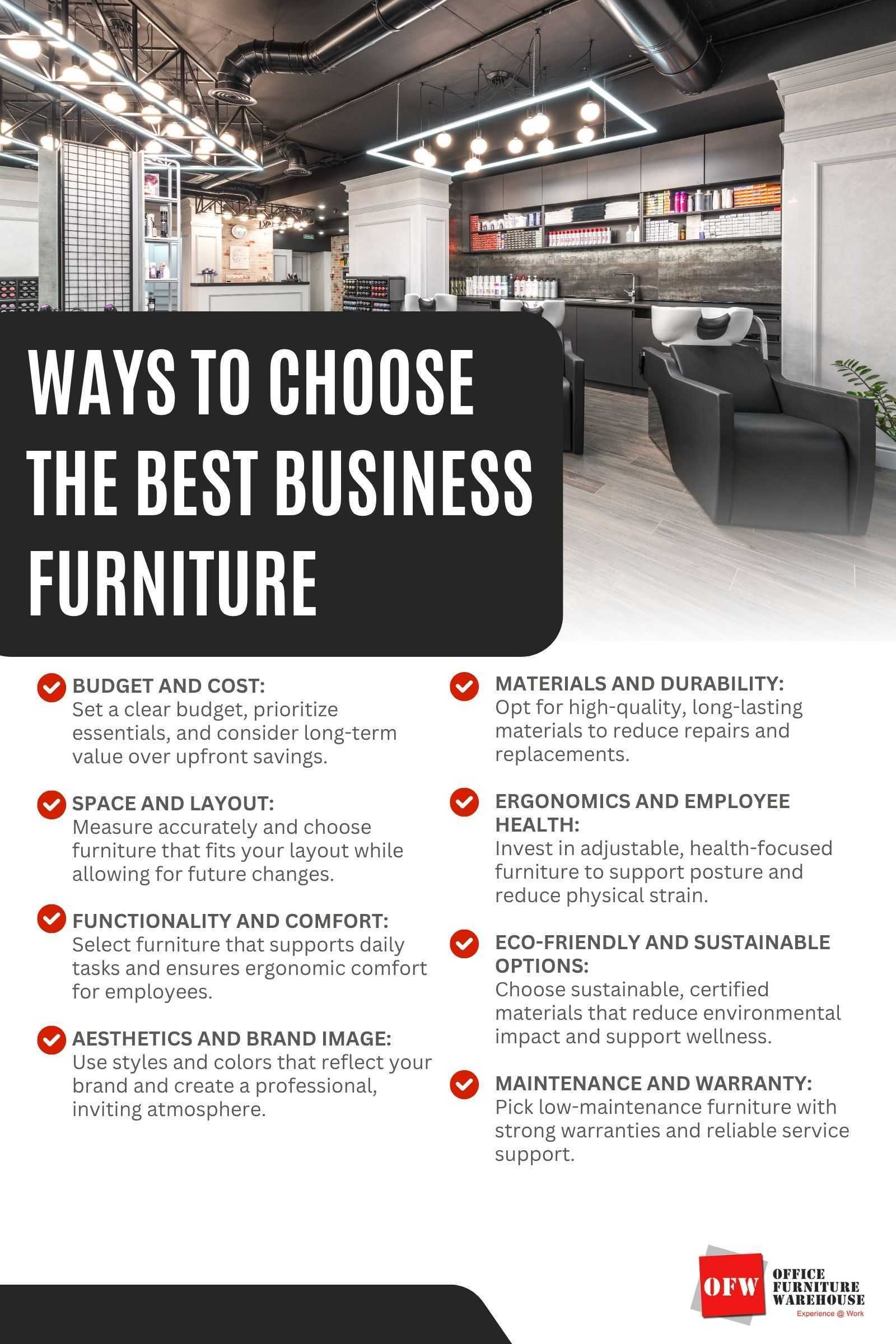 Ways to Choose the Best Business Furniture