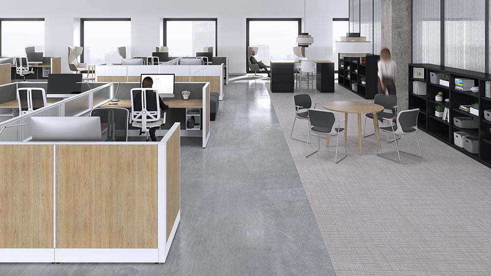 Groupe Lacasse Paradigm Panel System Lacasse United Chair Radiance Task & Astral Guest Seating