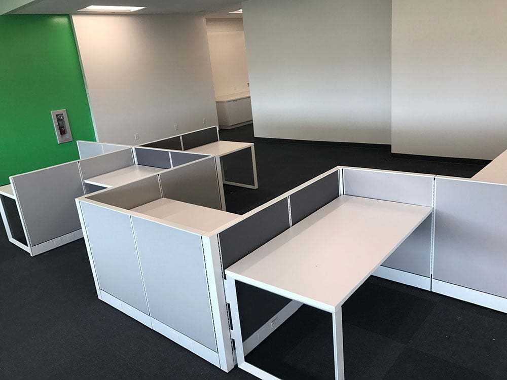 office cubicle setup and installation in south florida for airline industry