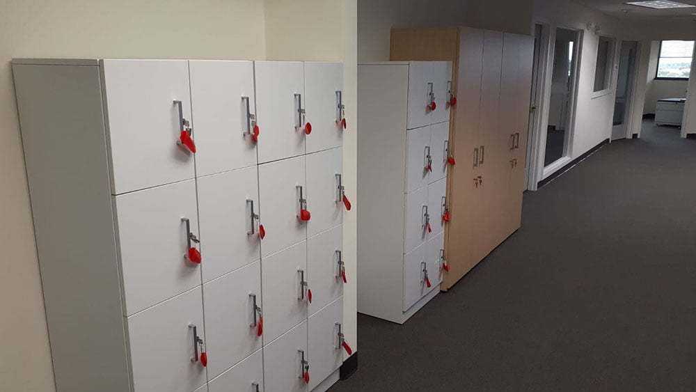 Lockers for a gym at a school in south florida
