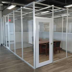 This is a picture of a Teilen Office Partition wall systems.