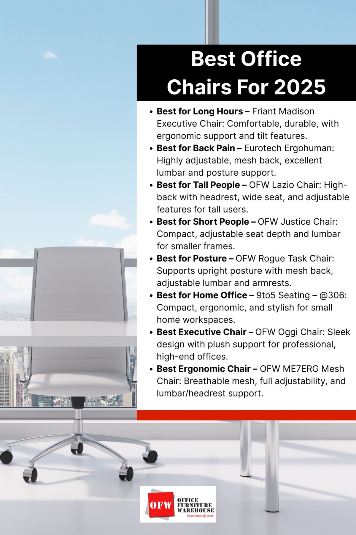 Best Office Chairs For 2025 | Find The Best One Here