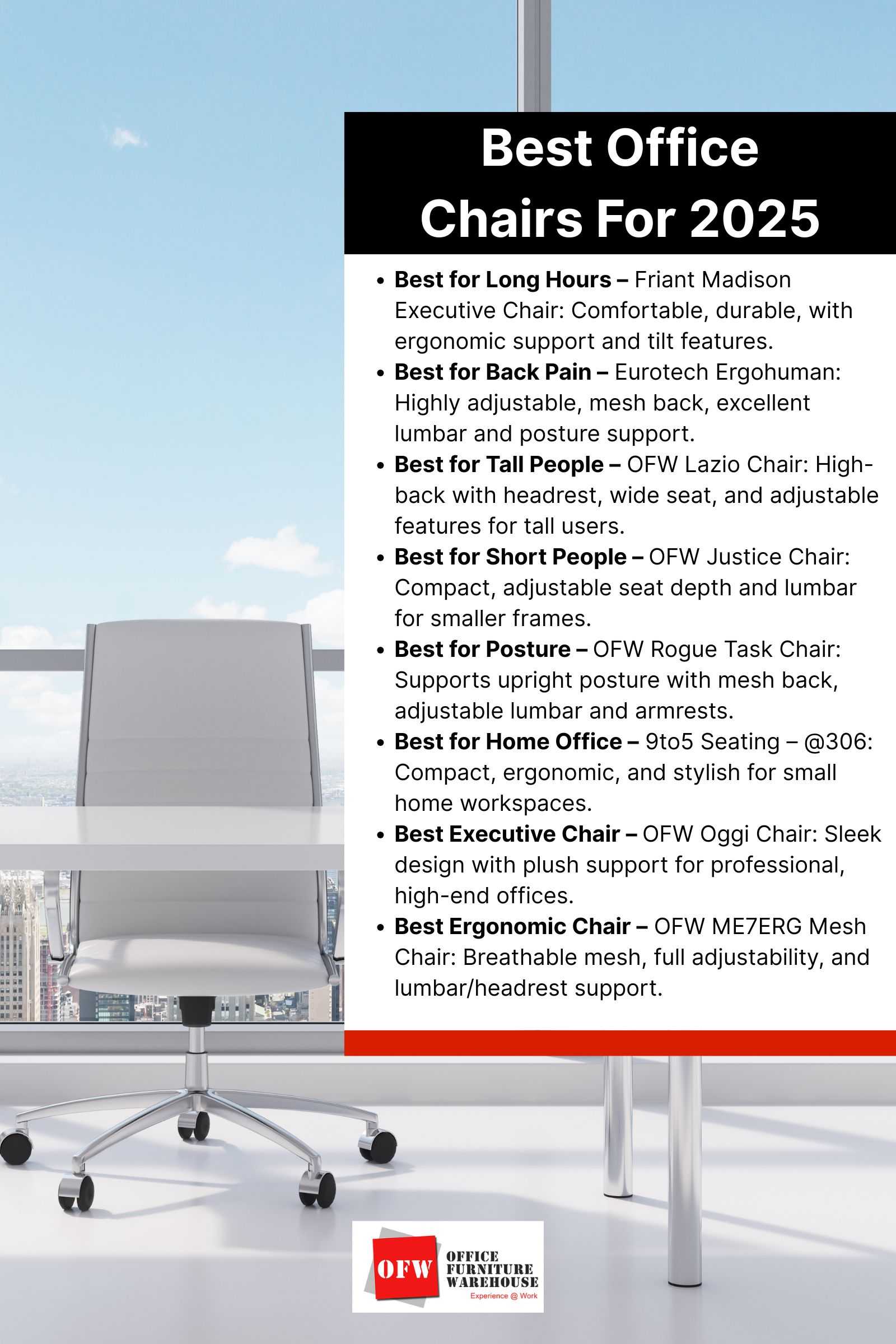 Best Office Chairs For 2025