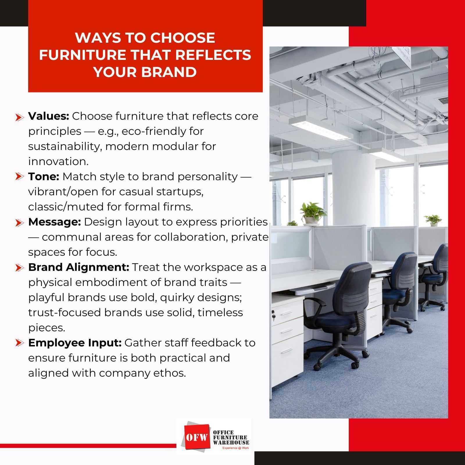 Ways to choose furniture that reflects your brand