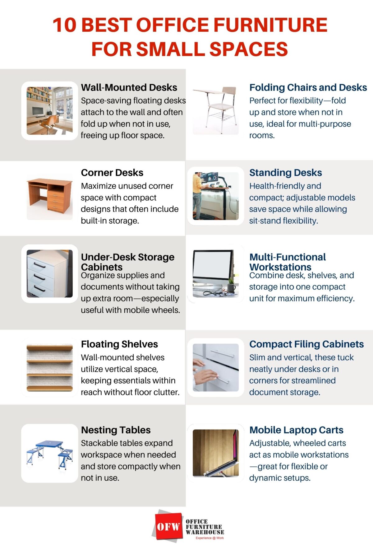 Photo inspiration: Gallery Detail: 10 Best Office Furniture For Small Spaces