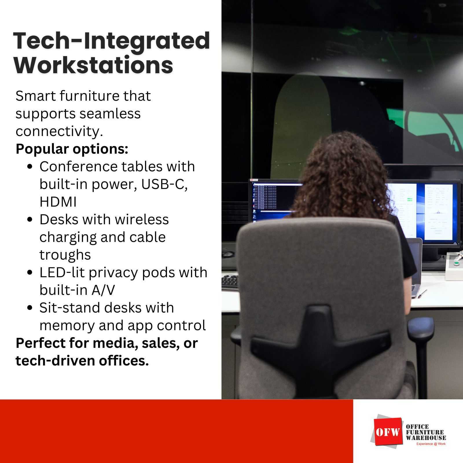 Tech-Integrated Workstations