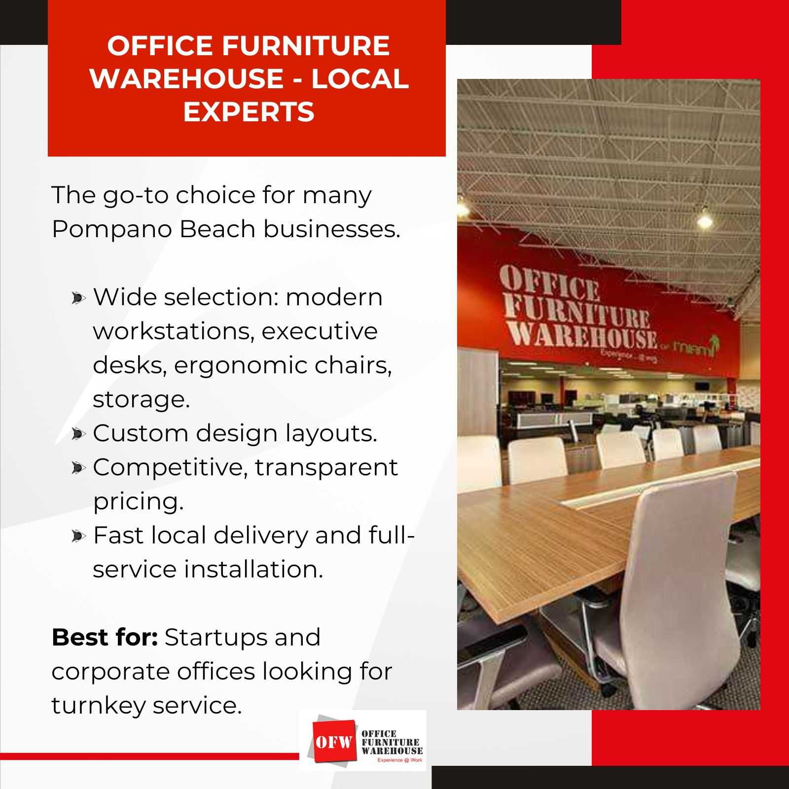 Office Furniture Warehouse – Local Experts