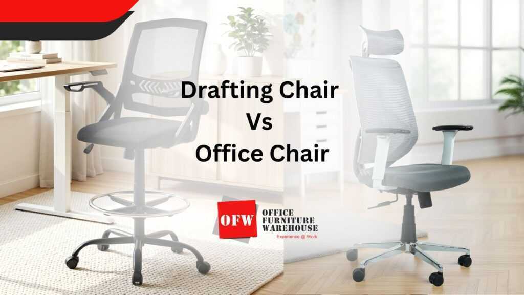 Drafting Chair vs Office Chair | Office Furniture Warehouse